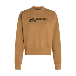 Блуза Karl lagerfeld jeans A1W20005 Regular Fit sweatshirt - Brown (Chipmunk) блуза,дамски,блузи,karl,lagerfeld,jeans,a1w20005,regular,fit,sweatshirt,brown,(chipmunk)
