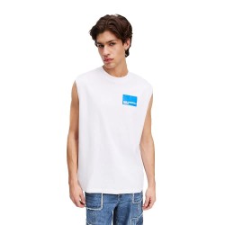 тениска,мъжки,тениски,дамски,тениски,karl,lagerfeld,a2m17053,relaxed,box,logo,sleeveless,t,shirt,white,(white)