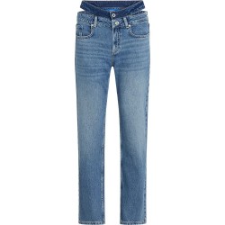 дънки,дамски,панталони,karl,lagerfeld,a3w10004,hr,straight,wb,jeans,blue,(mid,blue,blocked)