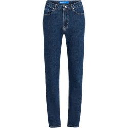 Дънки Karl lagerfeld A3W10064 Mom jeans - Blue (Washed Dark Blue) дънки,дамски,панталони,karl,lagerfeld,a3w10064,mom,jeans,blue,(washed,dark,blue)