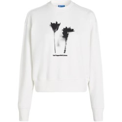 блуза,дамски,блузи,karl,lagerfeld,a3w20034,regular,flower,sweatshirt,white,(white)