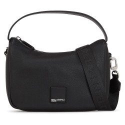 Чанта за през рамо Karl lagerfeld A3W30207 Box Logo Soft Mini Hobo shoulder bag - Black (Black) чанта,за,през,рамо,всички,чанти,karl,lagerfeld,a3w30207,box,logo,soft,mini,hobo,shoulder,bag,black,(black)