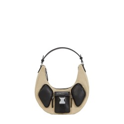 чанта,всички,чанти,karl,lagerfeld,a3w30235,canvas,mixed,handbag,beige,(beige,black)