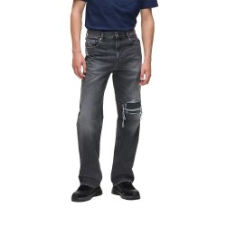 дънки,мъжки,панталони,дамски,панталони,karl,lagerfeld,jeans,a4m10066,relaxed,fit,jeans,grey,(black,destructed)