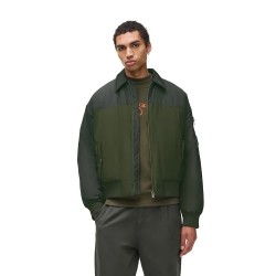 яке,мъжки,якета,дамски,якета,и,палта,karl,lagerfeld,a4m15032,bomber,jacket,green,(forest,night)