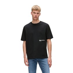 тениска,мъжки,тениски,дамски,тениски,karl,lagerfeld,a4m17030,relaxed,face,short,sleeve,t,shirt,black,(black)