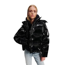 Яке Karl lagerfeld A4W15020 Pearlized puffer jacket - Black (Black) яке,мъжки,якета,дамски,якета,и,палта,karl,lagerfeld,a4w15020,pearlized,puffer,jacket,black,(black)