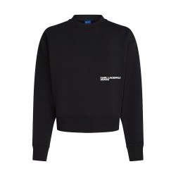 Блуза Karl lagerfeld A4W20003 Regular Bandana sweatshirt - Black (Black) блуза,дамски,блузи,karl,lagerfeld,a4w20003,regular,bandana,sweatshirt,black,(black)