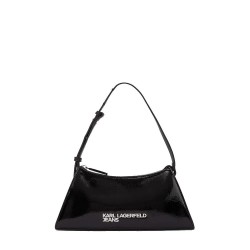 чанта,за,през,рамо,всички,чанти,karl,lagerfeld,a4w30172,metal,logo,small,shiny,shoulder,bag,black,(black)