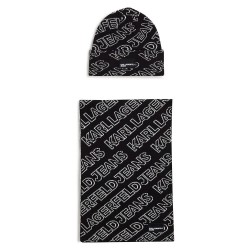 шапка,всички,шапки,karl,lagerfeld,a4w33074,monogram,gp,beanie,black,(black)