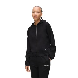 блуза,дамски,блузи,karl,lagerfeld,a4w20001,milano,logo,full,zip,sweatshirt,black,(black)