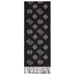 шал,ръкавици,шапки,и,шалове,guess,cresidia,ii,scarf,black,(black,logo)