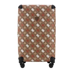 куфари,guess,eliette,46l,trolley,bag,brown,(latte,logo,ginger)