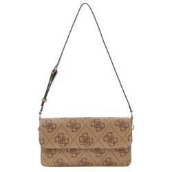чанта,за,през,рамо,всички,чанти,guess,sadie,flap,shoulder,bag,brown,(latte,logo)