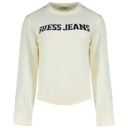 блуза,мъжки,пуловери,дамски,пуловери,guess,jeans,intarsia,sweater,white,(warm,white)