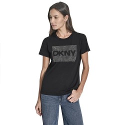 тениска,мъжки,тениски,дамски,тениски,dkny,dj6t1701,boxy,fit,short,sleeve,t,shirt,black,(black,silver)
