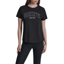 Тениска DKNY NY Logo short sleeve T-shirt - Black (Black) тениска,мъжки,тениски,дамски,тениски,dkny,ny,logo,short,sleeve,t,shirt,black,(black)