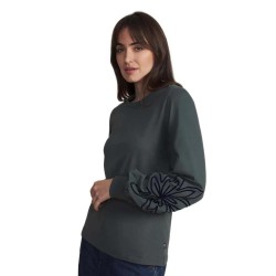 Тениска Tbs Beckytee long sleeve T-shirt - Grey (Sapin Green) тениска,мъжки,тениски,дамски,тениски,tbs,beckytee,long,sleeve,t,shirt,grey,(sapin,green)