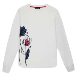 блуза,дамски,блузи,tbs,hildaron,sweatshirt,white,(arctique,white)