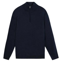 блуза,мъжки,пуловери,дамски,пуловери,tbs,nouvicam,half,zip,sweater,blue,(marine,blue)