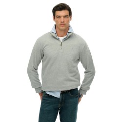 блуза,мъжки,пуловери,superdry,rib,half,zip,sweater,grey,(light,grey,marl)