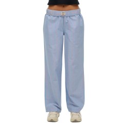 Панталони Superdry Stripe Elastic dress pants - Blue (Blue / Pink Stripe) панталони,дамски,панталони,superdry,stripe,elastic,dress,pants,blue,(blue,pink,stripe)