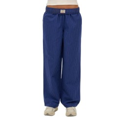 Панталони Superdry Stripe Elastic dress pants - Blue (Pimlico Navy Stripe) панталони,дамски,панталони,superdry,stripe,elastic,dress,pants,blue,(pimlico,navy,stripe)