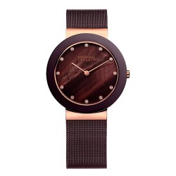 Часовник Bering 11435-262 5ATM 35mm watch - Brown (Brown / Sapphire) часовник,часовници,bering,11435,262,5atm,35mm,watch,brown,(brown,sapphire)
