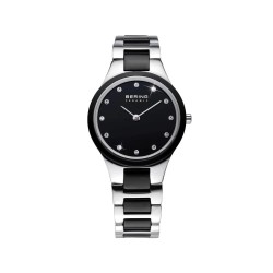 Часовник Bering 32327-742 5ATM 27mm watch - Silver (Black / Sapphire) часовник,часовници,bering,32327,742,5atm,27mm,watch,silver,(black,sapphire)