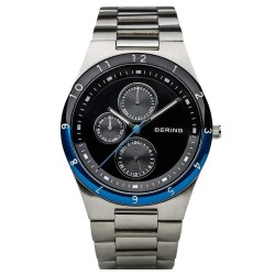 Часовник Bering 32339-702 5ATM 39mm watch - Silver (Black / Sapphire) часовник,часовници,bering,32339,702,5atm,39mm,watch,silver,(black,sapphire)