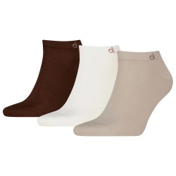 Чорапи Calvin klein 701234366 short socks 3 pairs - Multicolor (Beige / Brown) чорапи,мъжки,чорапи,дамски,чорапи,calvin,klein,701234366,short,socks,3,pairs,multicolor,(beige,brown)