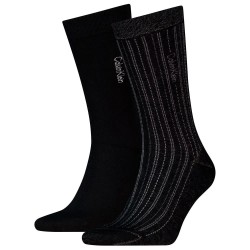 Чорапи Calvin klein 701237870 socks 2 pairs - Black (Black) чорапи,мъжки,чорапи,calvin,klein,701237870,socks,2,pairs,black,(black)