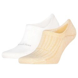 Чорапи Calvin klein 701237872 no show socks 2 pairs - Yellow / White (Soft Yellow) чорапи,мъжки,чорапи,calvin,klein,701237872,no,show,socks,2,pairs,yellow,white,(soft,yellow)