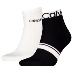 чорапи,мъжки,чорапи,calvin,klein,701237874,socks,2,pairs,white,black,(black)