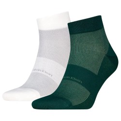 Чорапи Calvin klein 701238809 socks 2 pairs - Green / White (Forest Green) чорапи,мъжки,чорапи,calvin,klein,701238809,socks,2,pairs,green,white,(forest,green)