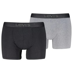 Боксерки Levi´s ® 701238421 boxers 2 units - Grey (Black / Grey) боксерки,мъжко,бельо,levi´s,®,701238421,boxers,2,units,grey,(black,grey)