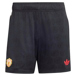 Къси панталони Adidas Manchester United Stone Roses shorts - Black (Black) къси,панталони,мъжки,панталони,дамски,панталони,adidas,manchester,united,stone,roses,shorts,black,(black)