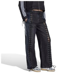 панталони,дамски,панталони,adidas,originals,denim,fb,lacing,pants,black,(black)
