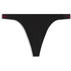 дамско,бельо,дамски,бикини,и,танкини,hugo,10277475,thong,black,(black)