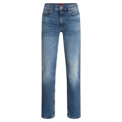 Дънки HUGO 708 10276850 01 jeans - Blue (Medium Blue) дънки,мъжки,панталони,hugo,708,10276850,01,jeans,blue,(medium,blue)