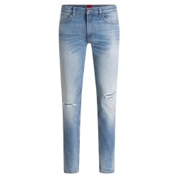 Дънки HUGO 734 10276850 jeans - Blue (Turquoise Aqua) дънки,мъжки,панталони,hugo,734,10276850,jeans,blue,(turquoise,aqua)