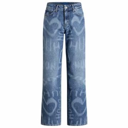 дънки,мъжки,панталони,дамски,панталони,hugo,gamala,10276973,blue,jeans,blue,(bright,blue)