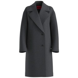 Палто HUGO Mijane 10273906 coat - Grey (Medium Grey) палто,мъжки,якета,hugo,mijane,10273906,coat,grey,(medium,grey)