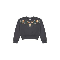 Блуза Wrangler Embroidered sweatshirt - Black (Faded Black) блуза,дамски,блузи,wrangler,embroidered,sweatshirt,black,(faded,black)