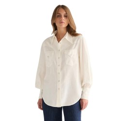 риза,с,дълъг,ръкав,дамски,ризи,мъжки,ризи,wrangler,exaggerated,western,long,sleeve,shirt,white,(worn,white)