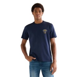 Тениска Wrangler Small Americana short sleeve T-shirt - Blue (Navy) тениска,мъжки,тениски,дамски,тениски,wrangler,small,americana,short,sleeve,t,shirt,blue,(navy)