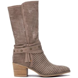 Обувки Refresh 175293 heel boots - Brown (Taupe) обувки,дамски,боти,мъжки,боти,refresh,175293,heel,boots,brown,(taupe)
