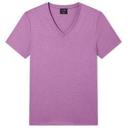 тениска,мъжки,тениски,дамски,тениски,armani,exchange,8nzt75,zja5z,short,sleeve,v,neck,t,shirt,purple,(crushed,grape)