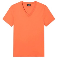 тениска,мъжки,тениски,дамски,тениски,armani,exchange,8nzt75,zja5z,short,sleeve,v,neck,t,shirt,orange,(orange,rust)