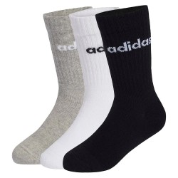 чорапи,детски,чорапи,adidas,linear,crew,socks,3,units,multicolor,(white,medium,grey,heather,black)